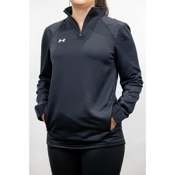Under Armour Tops - Under Armour Women's Command Warm Up‎ Pullover 3XL Black Long Sleeve Loose Fit